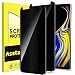 Galaxy Note 9 Privacy Screen Protector, Tempered Glass Anti Spy / Peek / Glare Anti Scratch Anti Fingerprint No Bubble Case Friendly Easy Install 9H Hardness for Samsung Galaxy Note 9 [2 Pack]
