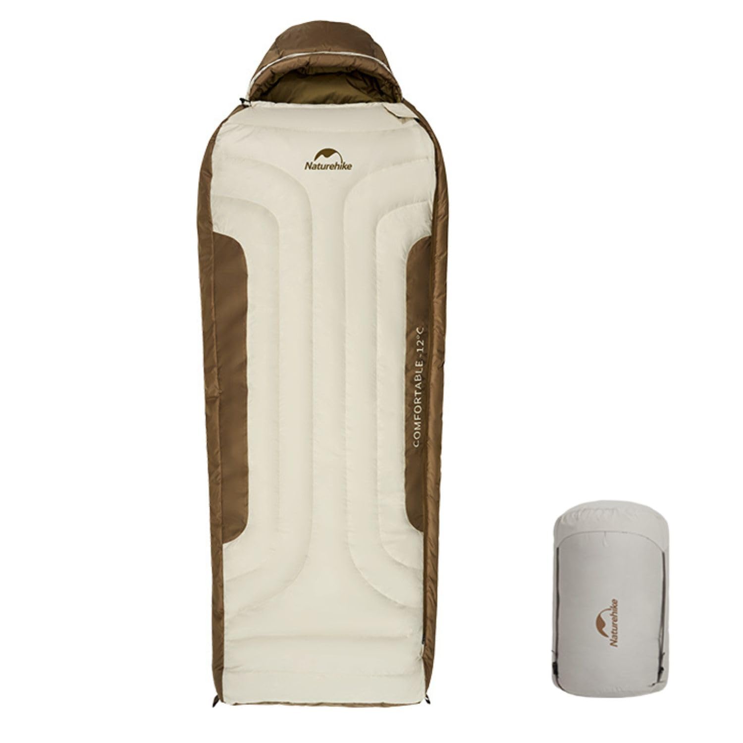 HEWOLF Schlafsack Deckenschlafsack Erwachsene 3-4 Jahreszeiten Leichter Camping Schlafsack Einzel Tragbare Outdoor Schlafsack Gru00fcn Mit Baumwollfu00fcllung Fu00fcr Mu00e4nner Frauen Camping Wandern