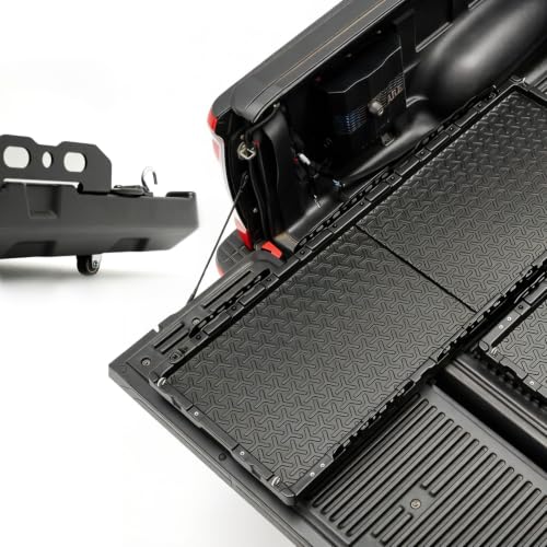 KOKSHELY Heavy-Duty Dual-Wall Sliding Truck Bed Cargo Tray with Wheels Truck Bed Slide-Out Truck Bed Cargo Tray for Long Beds Truck Bed Organizer Tray Fits Most Full-Size Pickups