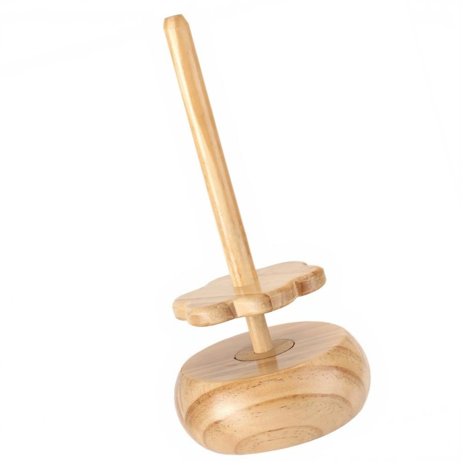 Snorvixre Wood Yarn Dispenser Rotating Wooden Yarn Holder Stand Desktop Thread Spool Organiser for Knitting Project Crochet Stand