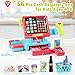 PLAY Kids Cash Register Toy Supermarket with Register Pretend Play Calculator Register Toys with Scanner/Microphone/Credit Card/Conveyors/Cans/Drink/Play Money, Cash Register for Kids Ages 3+