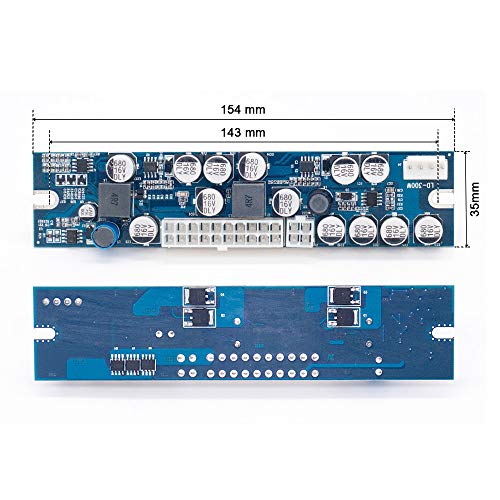 RGEEK 1106 DC to DC ATX PSU 12V 300W Pico ATX Switch PSU 24pin Mini ITX PC Power Supply for Computer