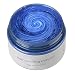 MOFAJANG Hair Color Wax, KooJoee Temporary Hair Dye Easy Wash Hairstyle Cream 4.23 oz Disposable Hair Pomades, Natural Matte Hair Modeling Wax for Party Cosplay Nightclub Masquerades Halloween (Blue)
