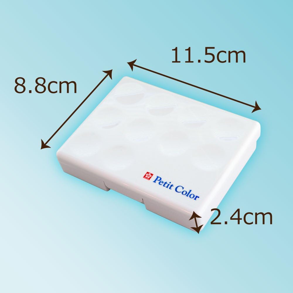 Sakura Crepas NCW-18 Solid Watercolor Paint, Petite Colors, 18 Colors