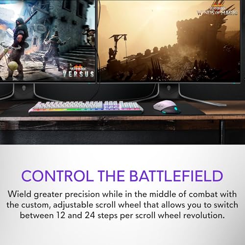 Image of Alienware Wired /Wireless Gaming Mouse AW610M - 16000 DPI, Optical Sensor, Ambidextrous, 7 Buttons, 3-ZONE 16.8m AlienFX RGB Lighting, Edge-Free Design, Ergonomic - Lunar Light