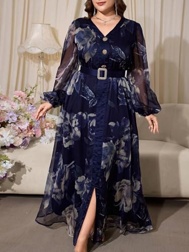 Image of TOLEEN Women's Plus Size Sequin Dress Luxurious Style Formal Cocktail Evening Party Maxi Dresses