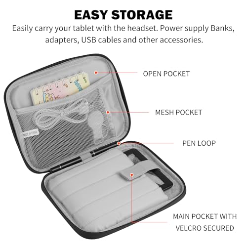Image of HoYiXi Universal Sleeve Bag for 6 inch,6.8 inch,7 inch Kindle Paperwhite /Colorsoft 2024-2012 Compatible with 6 inch-6.8 inch All-new Kindle /Kobo /Tolino /Sony,6 inch EReader with Anti-Drop Protective Cover,Black