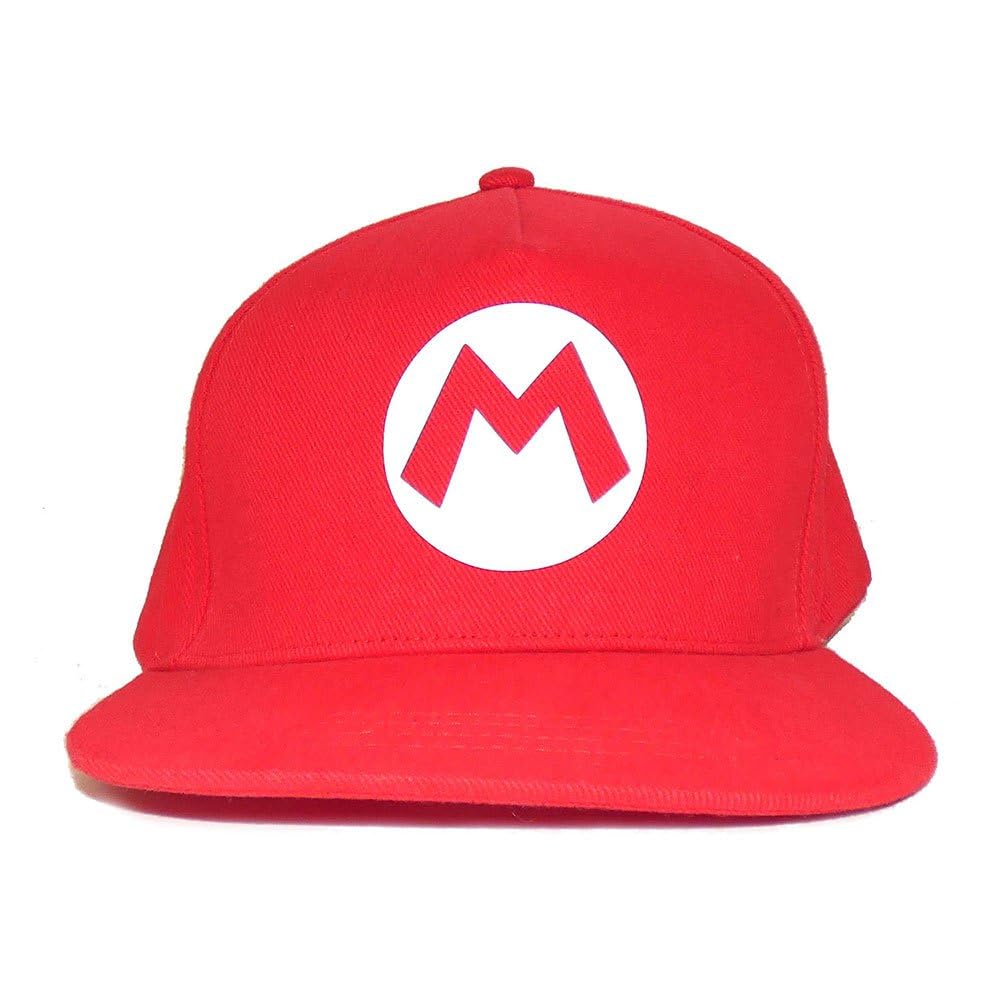 Nintendo Red Super Mario Badge Mario (Snapback Cap) One Size