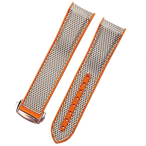 Bracelet de montre en caoutchouc et nylon YCQYM idéal pour le sport et le bureau au masculin