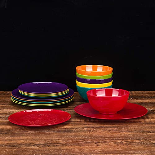 Set Of 6 100% Melamine 28Oz Salad Bowls Set,6 Inch Round Melamine Soup Cereal Bowls,Melamine Dinnerware Sets For Home Dinner Party Or Picnic,Break-Resistant And Bpa Free,Multicolor #TOP5