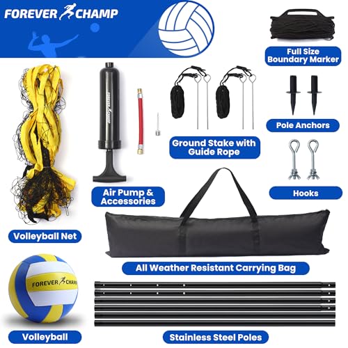 image for Forever Champ Volleyball Net Outdoor - Includes 32x3 Feet Regulation S
