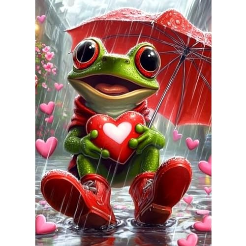 CEOVR Diamond Painting Kit Erwachsene,Diamond-painting Frosch,30x40 cm Liebe Herz Diamant Paintings Kit,5D DIY Diamond Painting Bilder Set,5D DIY Diamond Painting Bilder Kit CEOVR Diamond Painting Kit Erwachsene,Diamond-painting Frosch,30x40 cm Liebe Herz Diamant Paintings Kit,5D DIY Diamond Painting Bilder Set,5D DIY Diamond Painting Bilder Kit