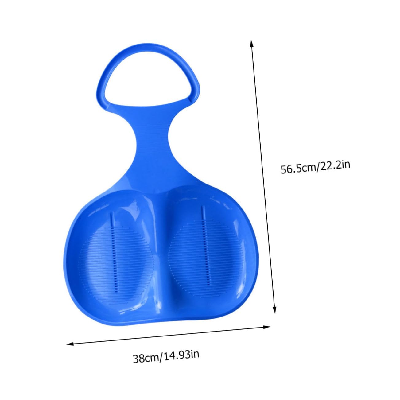 GALPADA 2Pcs Outdoor Snowboard Thickened Durable Hdpe Skiing Boards for Winter Fun Lightweight Portable Design for Sandboarding and Activities