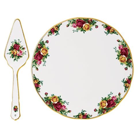 Royal Albert Old Country Roses Cake Plate & Server Cover