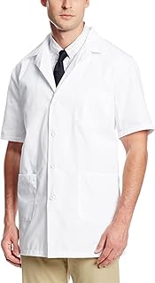 dry deal Mens Short Sleeve Lab Coat White-picture-16