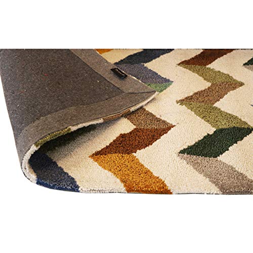 Image of THE HOME TALK Modern Polyester Area Rugs | Carpets for Living Room, Kitchen, Kid's Room, Bedroom | Microfiber Polyester Rugs | Shaggy Floor Carpet | Anti Skid Store (White, 60x110 CM)