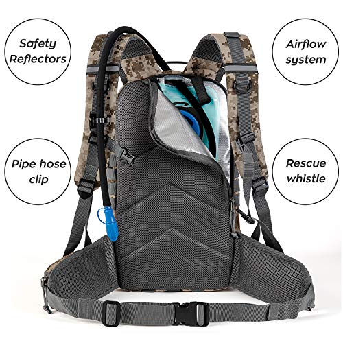 Gelindo Military Tactical Backpack, Army Molle Bag, Assault Backpacks, Small Rucksack for Hunting, Camping, Trekking, School, 35L