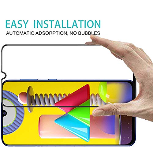 Image of DD SON Screen Protector Full Glue Coverage Edge to Edge Tempered Glass for Samsung Galaxy M31 / F41 / M21 / M21 (2021) / M30 / M30s / A30 / A50 / A20 / A30s / A50s / M10S / M21s / M31 Prime (Black)