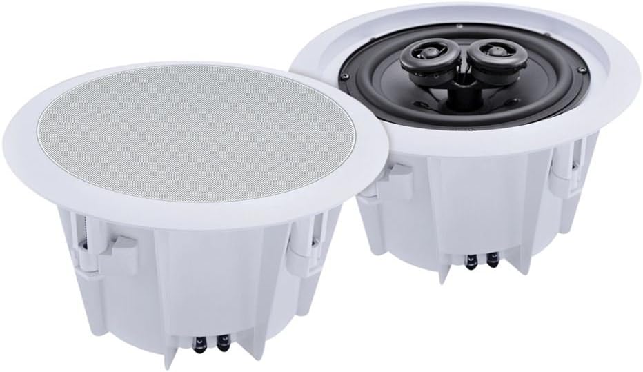 E-Audio 180 W 8-Inch 2-Way Ceiling Speaker - White