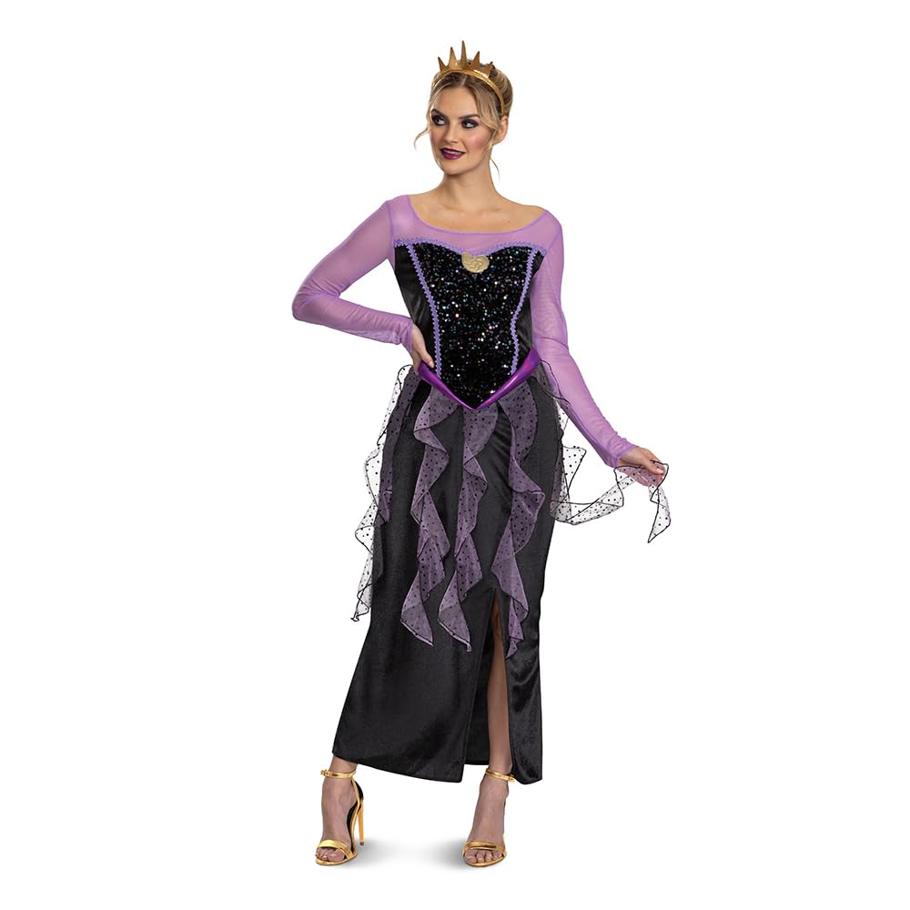 DISGUISE 129799B-EU - Costume classico da Ursula per adulti, per ragazze, multicolore