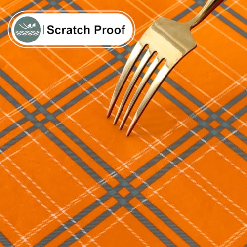 Image of misaya Rectangular Waterproof Vinyl Table Cloth, Flannel Backed Tablecloth