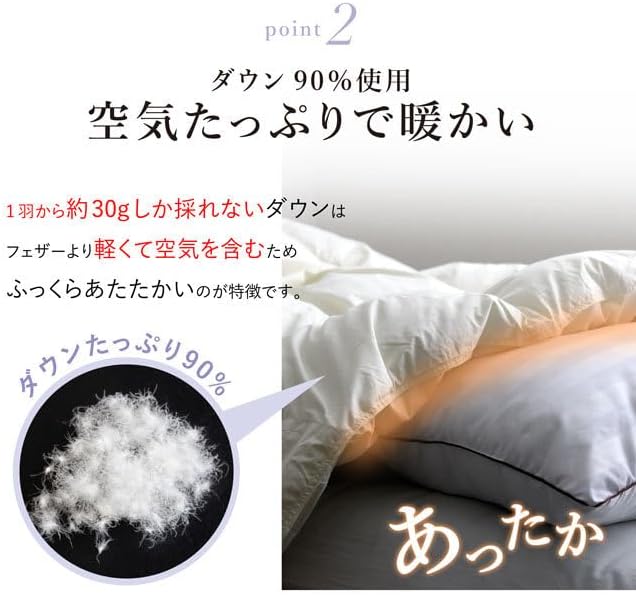 合掛け布団 合掛け 秋 冬【京都生まれの羽毛布団】軽い 暖かい 洗える 日本製 0.7kg シングル 【コーラル】 ロング ホワイトダッ