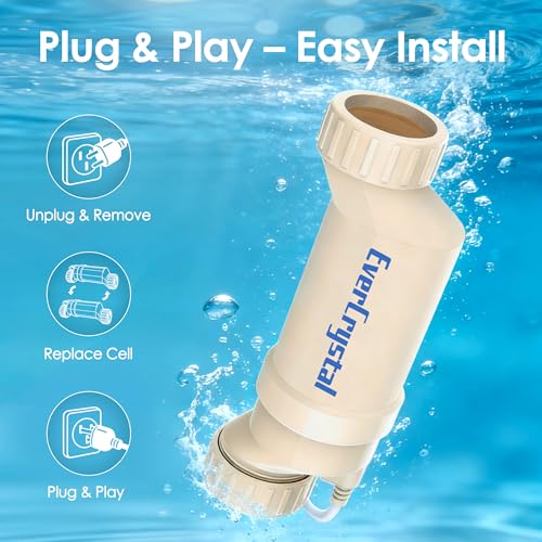 EverCrystal Salt Cell for Pool, Fits for Hayward Salt Cell T-3, Chlorine Generator Cell for Salt Water Pool, Up to 15,000 Gallon In-Ground Swimming Pools by EverCrystal - Image 2