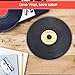 Douk Audio LP Vinyl Record Label Saver – Waterproof Cleaning Protector Clamp for 7”, 10”, 12” Records (Pro Black)