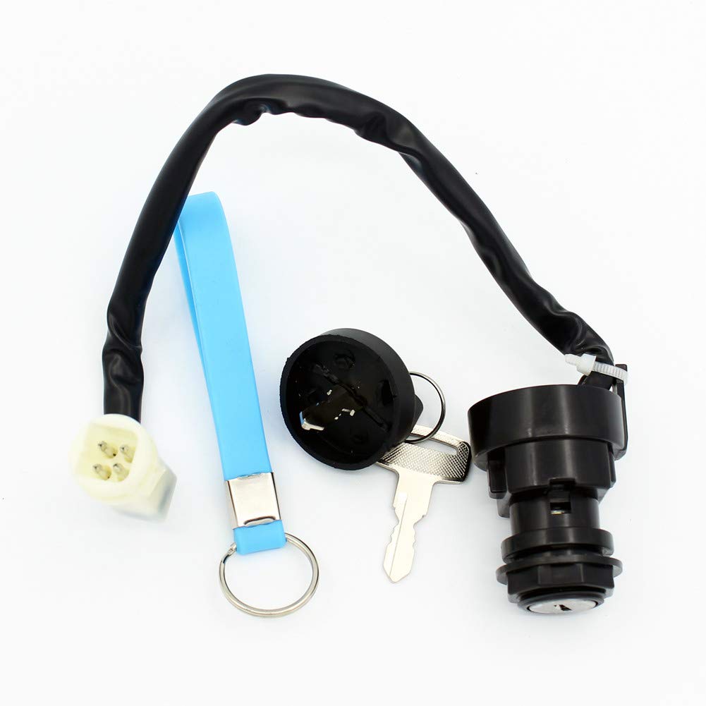 Ignition Key Switch Compatible with Yamaha Big Bear Warrior 350 YFM350 Badger 80 Moto-4 YFM80 Banshee 350 YFZ350 Breeze 125 YFA125 Champ 100 YFM100 YFM225 YFM250 YFM350X YFM350ER