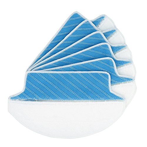 BettaWell Dry-Wet Mop Replacement Cloths Compatible with Ecovacs DEEBOT DN78(Water Tank Version) DM80 DM80 Pro DM81 DM85S DM88 DR95 DR96 DR98 Slim Slim2 Robotic Vacuum Cleaner (Pack of 6)