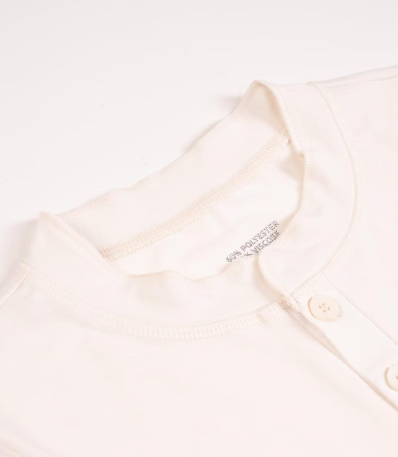 Boys Henley Long Sleeve Shirt Plain Triblend T-Shirt Crewneck Button Tee Fitted Casual Tops - Image 3