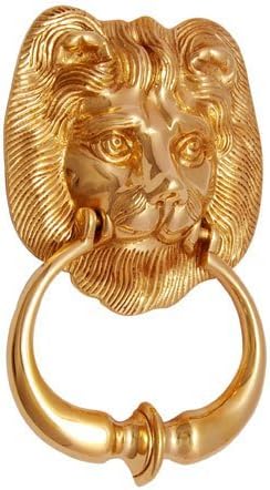 Adonai Hardware Lioness Brass Door Knocker