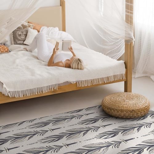Tapis en vinyle entretien facile résistant pour protéger le sol de cuisine