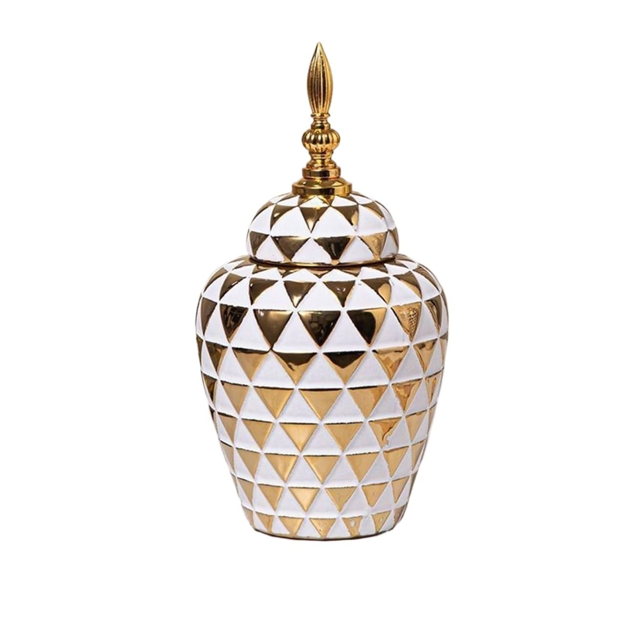 Vase With Lid, Ceramic Ginger Jar
