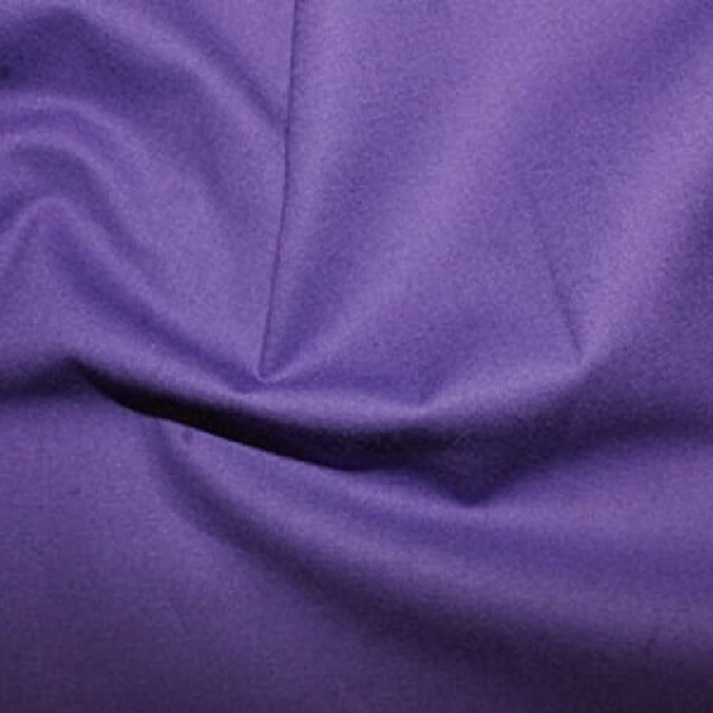 Plain Coloured True Craft 100% Cotton Dressmaking Patchwork Fabric (per metre) (40 Purple)