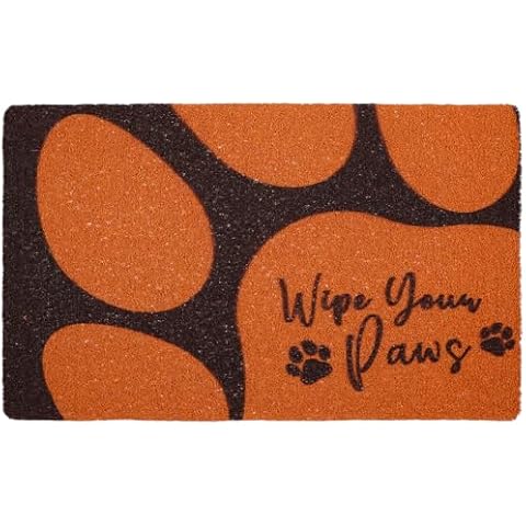 SPEPLA Front Door Mats Entrance, 17" x 30" Wipe Your Paws Doormat, Dog Entry Mat for Front Door Floor Garden Patio Balcony Decks Campers Cover