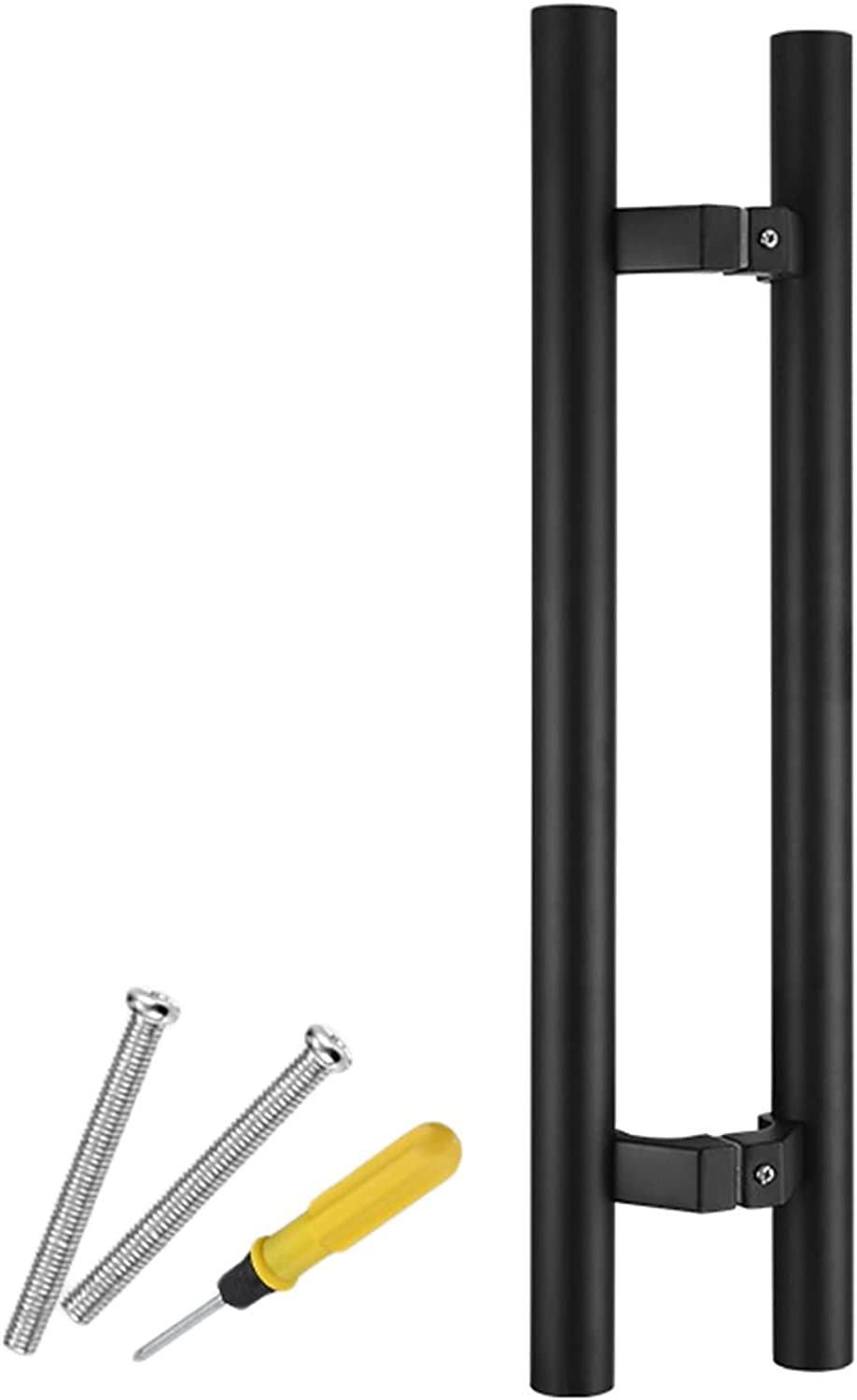 Poignée de porte moderne de haute qualité noire pour verre et douche