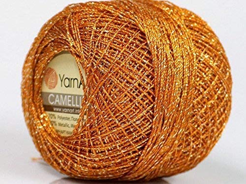 Copper Gold Metallic Braid Thread Camellia #50147-13 gram, 100 Yards