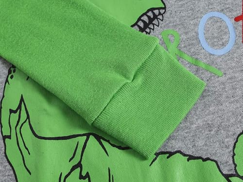 Image of Dolphin&Fish Boy Pajamas Toddler Kids Pjs Set Cotton Soft Clothes Sleepwear | Long Sleeve Elastic Cuffs,Stretch breathable,Dinosaur Space Print Options