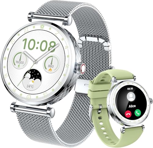 Reloj Inteligente Mujer 2026, Nuevo Smartwatch Mujer con Llamadas, Smart Watch Ciclo Menstrual/Monitor de Sueño/SpO2/Podómetro/110+ Modos Deportivos, IP68 Impermeable Reloj Deportivo para Android iOS