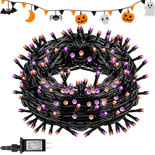 Luces Halloween para exterior y jardín guirnalda impermeable para patio de 22 metros