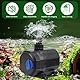EXLECO Teichpumpe Filterpumpe 2300L/H Wasserpumpe Bachlaufpumpe Springbrunnenpumpe mit Filter 35W Aquariumpumpe Fontänenpumpe Pumpe zum Anschluss an Bachlauffilter 10M Kabel 2 Düse für Garten Teich