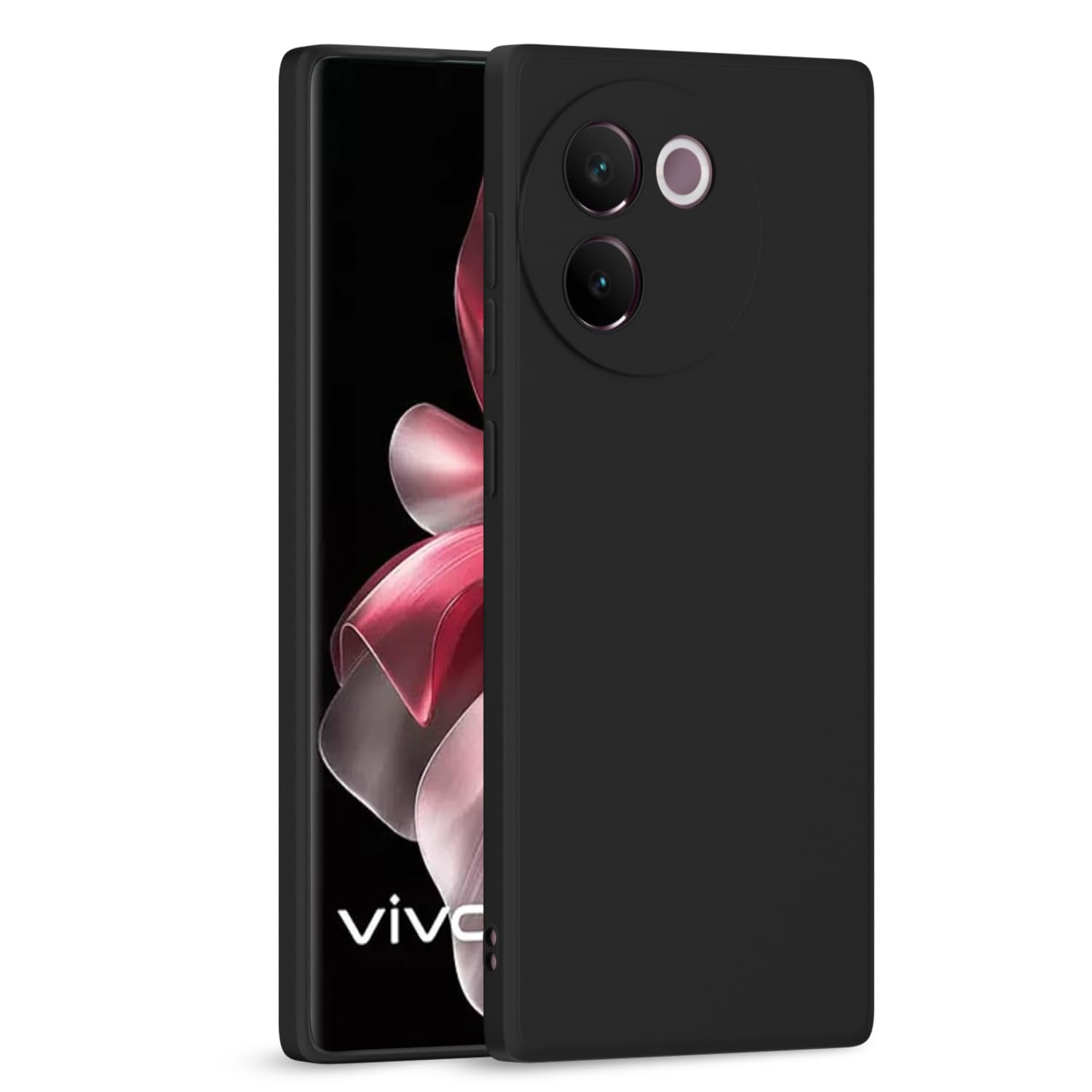 Pikkme Vivo V30e 5G Back Cover Camera Protection Shockproof Soft Matte Silicone Back Case for Vivo V30e 5G (Black) (B0D4DXTDPM) Amazon Price History, Amazon Price Tracker