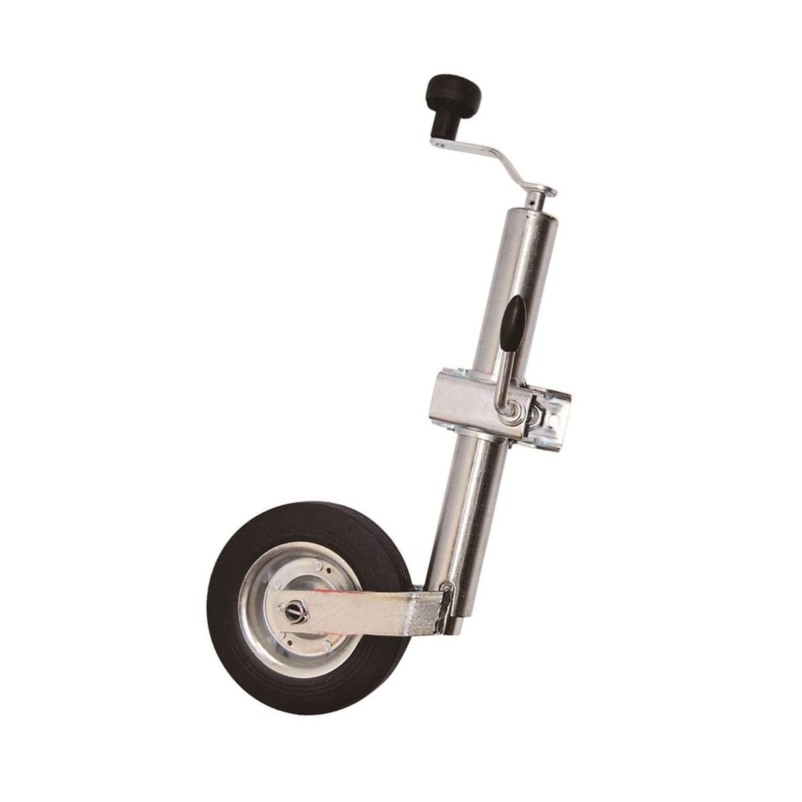 Wytrzymały Podnośnik Przyczepy Z Obrotowym Mechanizmem Podnoszenia, Podnośnik Przyczepy Z Kołem 20 Cm, Koło Podporowe O Udźwigu 150 Kg, Skok Pionowy 25 Cm, Do