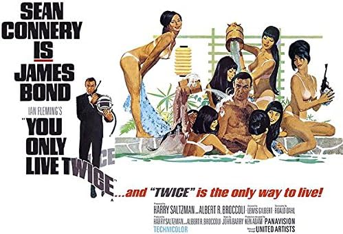 Miniatura 2 de James Bond - Taza con póster de película de 1967 con texto en inglés "You Only Live Twice"