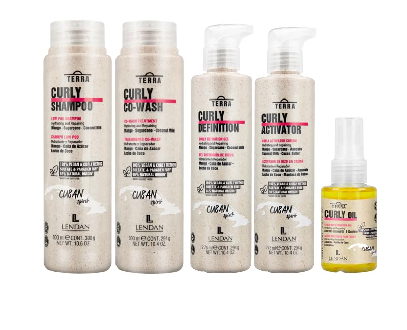 Amazon.com : Lendan Curly Cuban Spirit 5-PIECE KIT by TERRA with