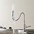 Inchant Single Lever Flexible Pull Out Kitchen Water Tap Sink Faucet Single-Tube Cold Water Basin Taps Vanity Vessel Faucets Deck Mount Chrome Finish