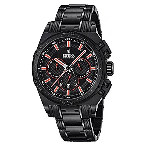 Preisvergleich Produktbild Festina Herren Chronograph Quarz Uhr mit Edelstahl beschichtet Armband F16969 / 4
