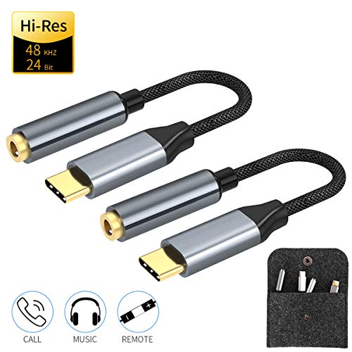 USB C to Headphone Adapter, Pixel 4 Headphone Adapter, USB C to Headphone