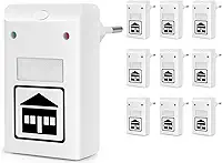 100-240V, 10Pcs, Repelente Ultrassonico, Repelente Eletrônico, Kit Repelente Eletrônico de Tomada, Insetos Ultrassônico, para Mosquitos, Ratos, Baratas, Ratos, Insetos, Aranha, Formiga, Moscas